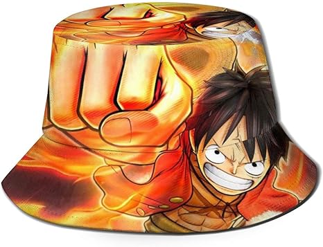 yongwang Anime Mono D Luffy Unisex Sombrero de pescado Verano