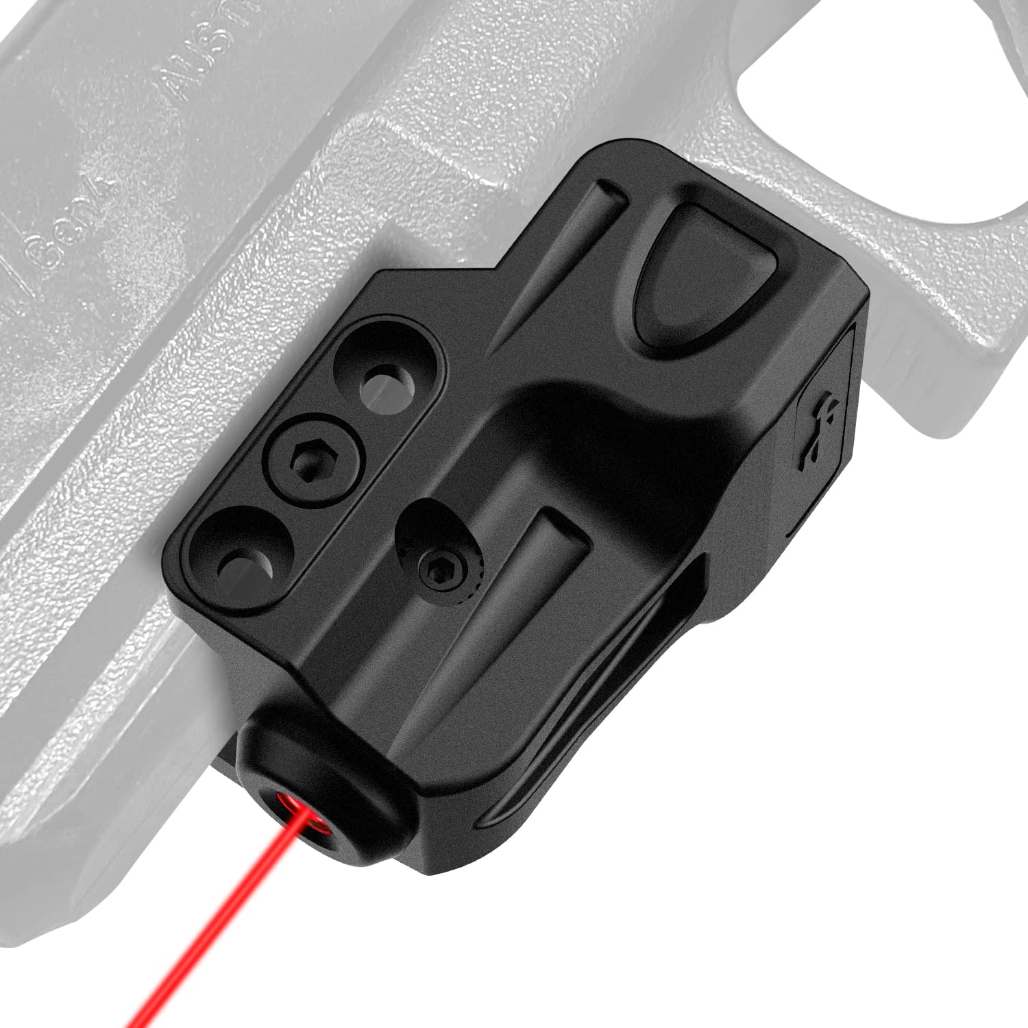 Photo 1 of Gmconn Mini Tactical Laser Sights Ultra Low Profile Laser Sight is Compatible with Picatinny Rail, USB Rechargeable, Lightweight (Red Laser)
