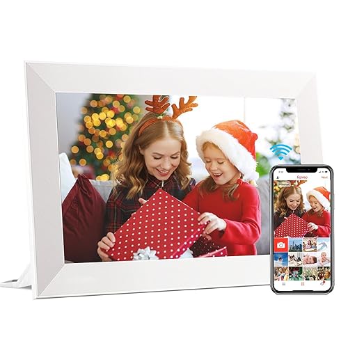 Digital Photo Frame, KEDEEK WiFi 10.1 Inch Digital Picture Frame Built in 32GB Memory Auto-Rotation, 1280x800 Touch Screen, Share Moments Instantly via Frameo App & Whit