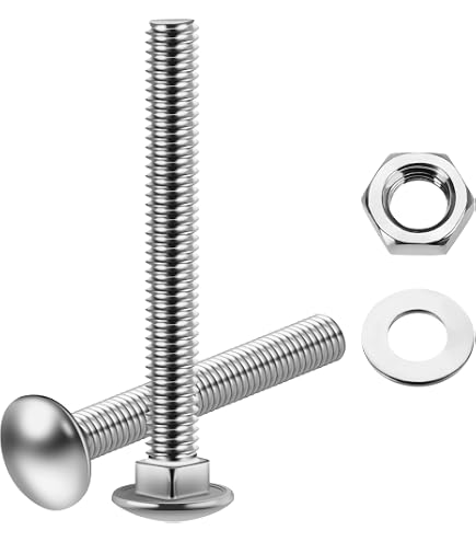 Prime-Line 9062642 Carriage Bolts, 1/4 in.-20 X 5-1/2 in., A307 Grade A