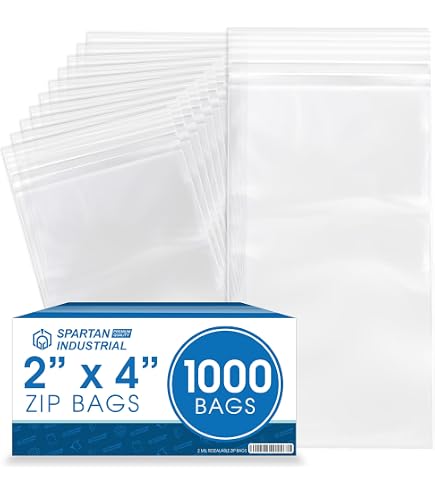 1000 Clear Reclosable Plastic Bags – Small To Large Sizes, Perfect For Coins, Jewelry, Crafts & More 2 thumbnail image