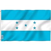 Anley Fly Breeze 3x5 Foot Honduras Flag - Vivid Color and Fade proof - Canvas Header and Double Stitched - Honduran National Flags Polyester with Brass Grommets 3 X 5 Ft