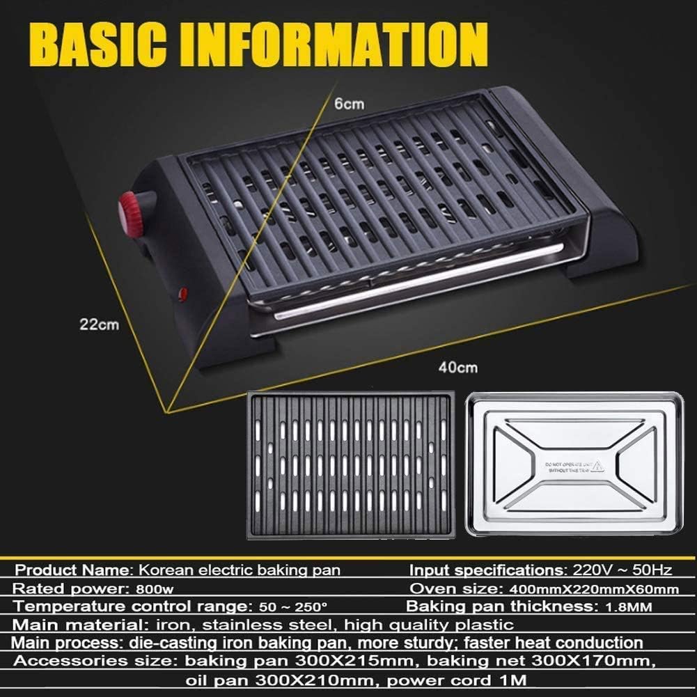 review UXZDX CUJUX Smoke Less BBQ Grill, Indoor Grill, Non Stick Easy to Clean Power Electric Grill Made with Titanium Steel