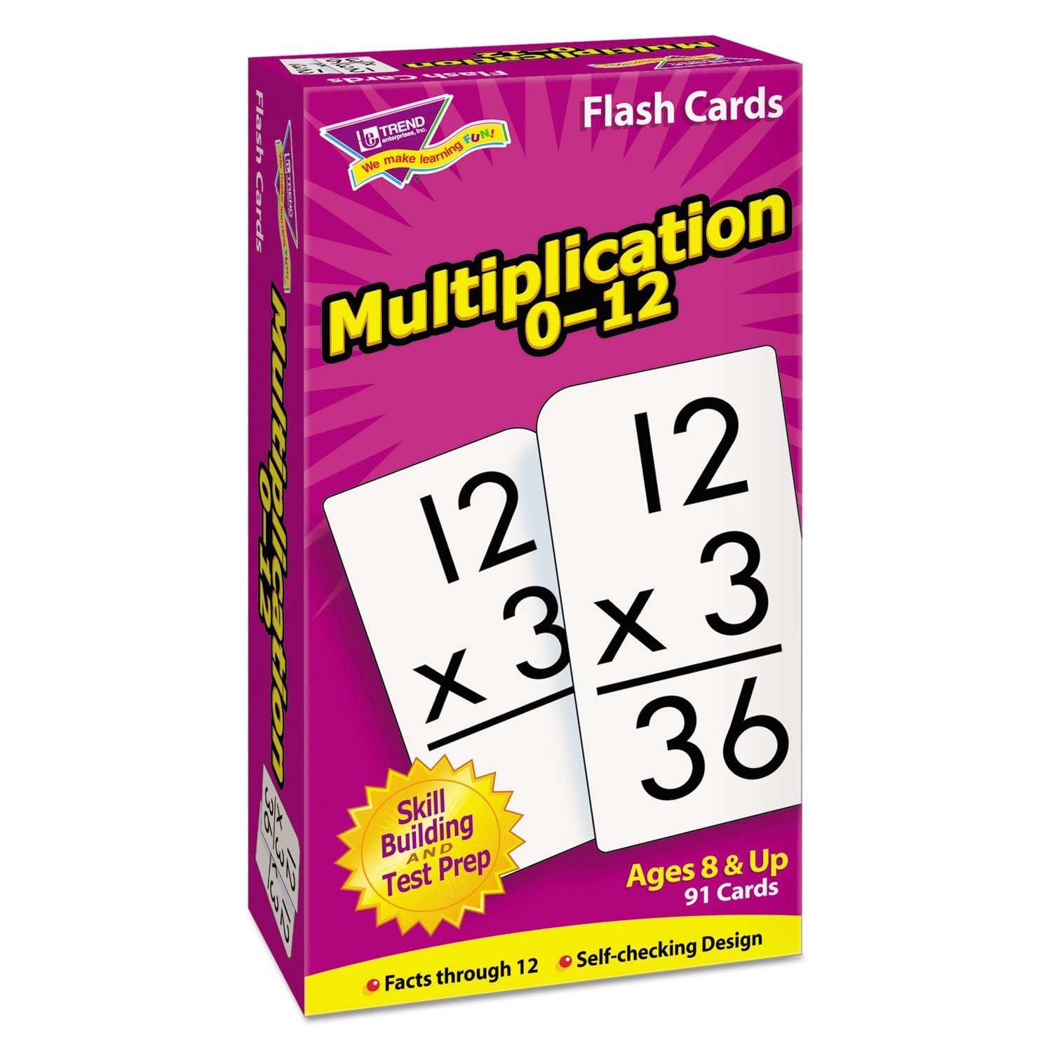 Photo 1 of TREND Skill Drill Flash Cards, 3 x 6, Multiplication