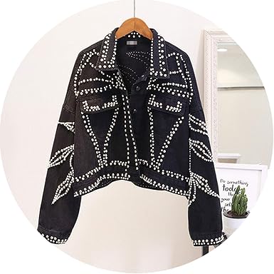 diamond denim jacket