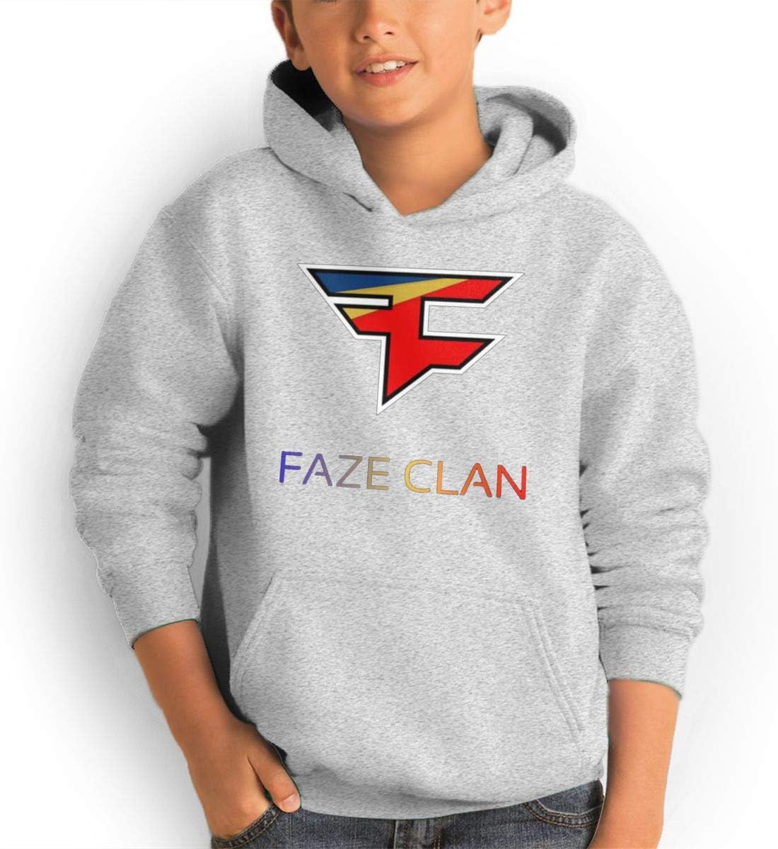 Youth Faze Clan Logo Teen Boys Girls Novelty Hoodies Sweatshirts Pullover Hoody Black