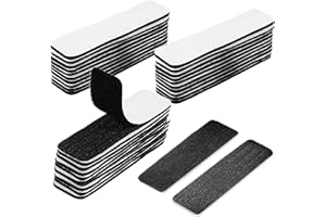 Hook and Loop Tape, 30 Pack Heavy Duty Hook and Loop Tape, Double Sided 1 x 4 Inch Nylon Self Adhesive Strips for Office, Hom