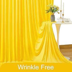 10ft x 10ft Yellow Backdrop Curtain for Parties