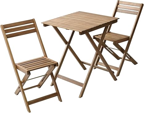 Amazon 山善 ガーデンテーブル セット 3点セット 折りたたみ コンパクト Mst 3 ガーデンテーブル