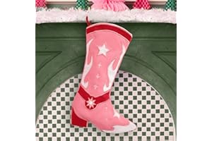 xo, Fetti Cowgirl Boot Stocking | Western Holiday Party Decorations, Cowgirl Christmas, Rodeo Theme, White Elephant, Girly Stocking