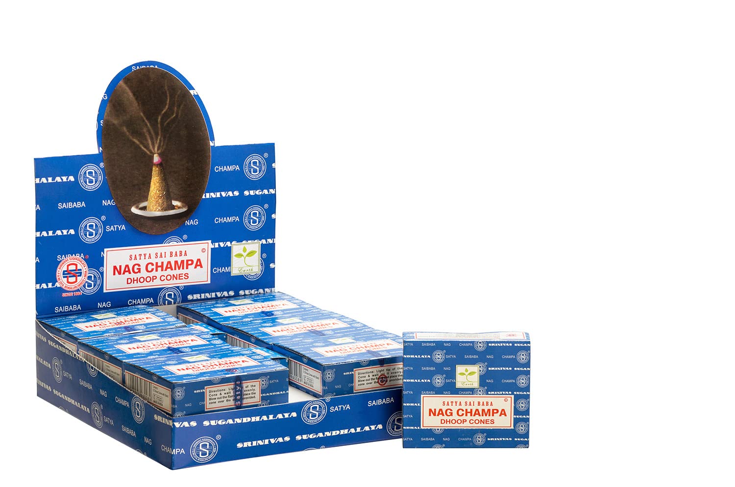 Satya Nag Champa Incense Cone - 1 Pack of 1 Stick