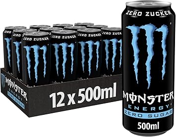 Canette Monster Energy Absolutely Zero Boisson Energisante Sans Sucre Energy Drink Avec Taurine Et Cafeine Pack De 12 12 X 50 Cl Amazon Fr Hygiasne Et Soins Du Corps