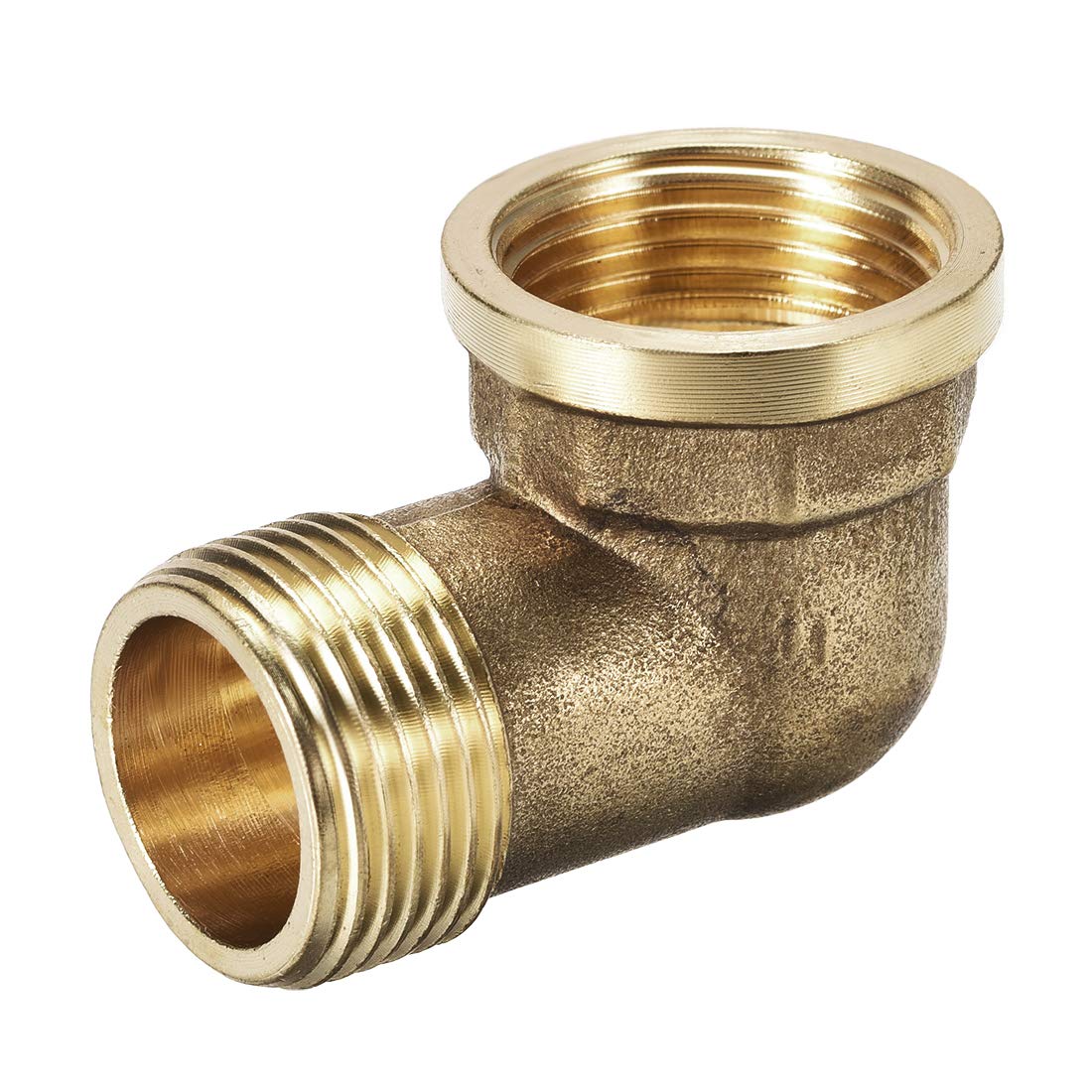 sourcing map Brass Pipe Fitting 90 Degree Elbow 3/4 (BSP) Male X 3/4 (BSP) Female