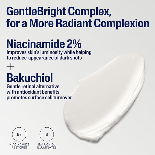 CETAPHIL FACE CREAM, HEALTHY RADIANCE RENEWING CREAM, VISIBLY REDUCES LOOK OF DARK SPOTS, BRIGHTENING LOTION, DESIGNED FOR SENSITIVE SKIN, HYPOALLERGENIC, FRAGRANCE FREE, 1.7OZ
