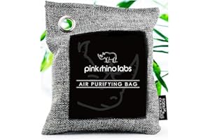 PINK RHINO LABS SCOBUTY Charcoal Odor Eliminator for Home and Car Air Fresheners Bamboo Charcoal Air Purifying Bag and Odor Absorber Charcoal Bags Air Fresheners for Home Shoe Deodorizer and Pet Odors 1 Pack