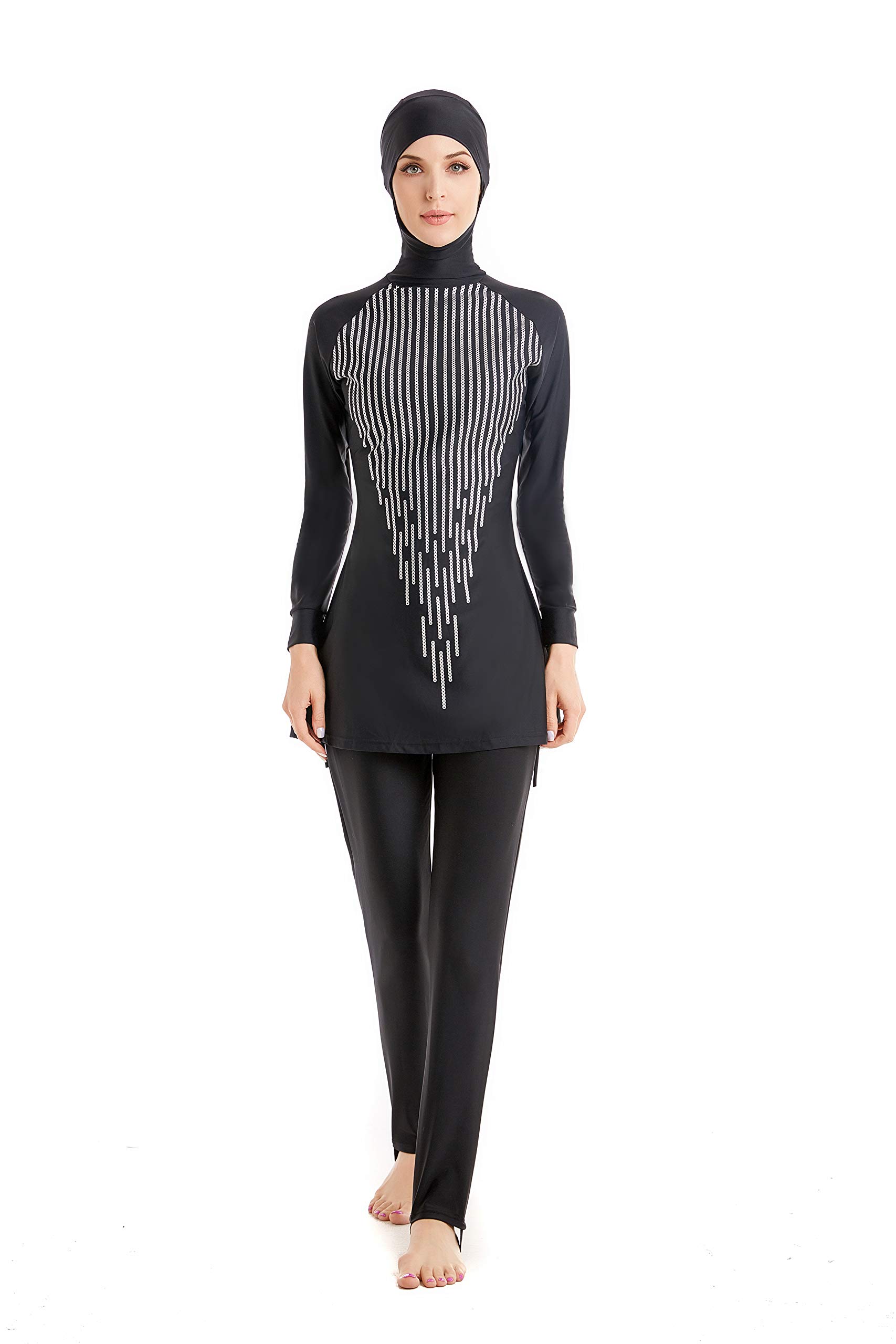 KXCFCYS Modest Swimwear Long Sleeve Swimsuit Bathing Suit Beachwear