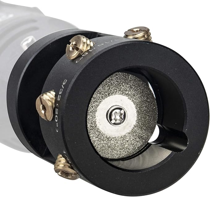 3mirrors ALUMINUM Tungsten Electrode Sharpener Grinder Head TIG Welding Tool with CutOff Slot