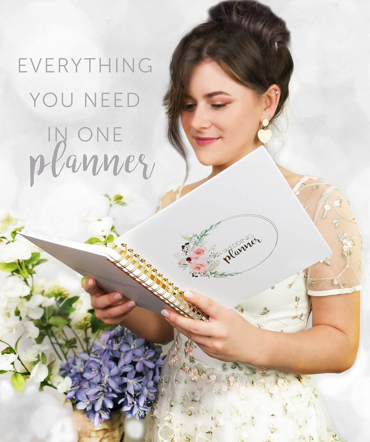 Wedding Planner - Unisex - Handmade design - 23cm x 20cm includes checklists, pocket, tips and hints from experts in wedding planning - Image 5