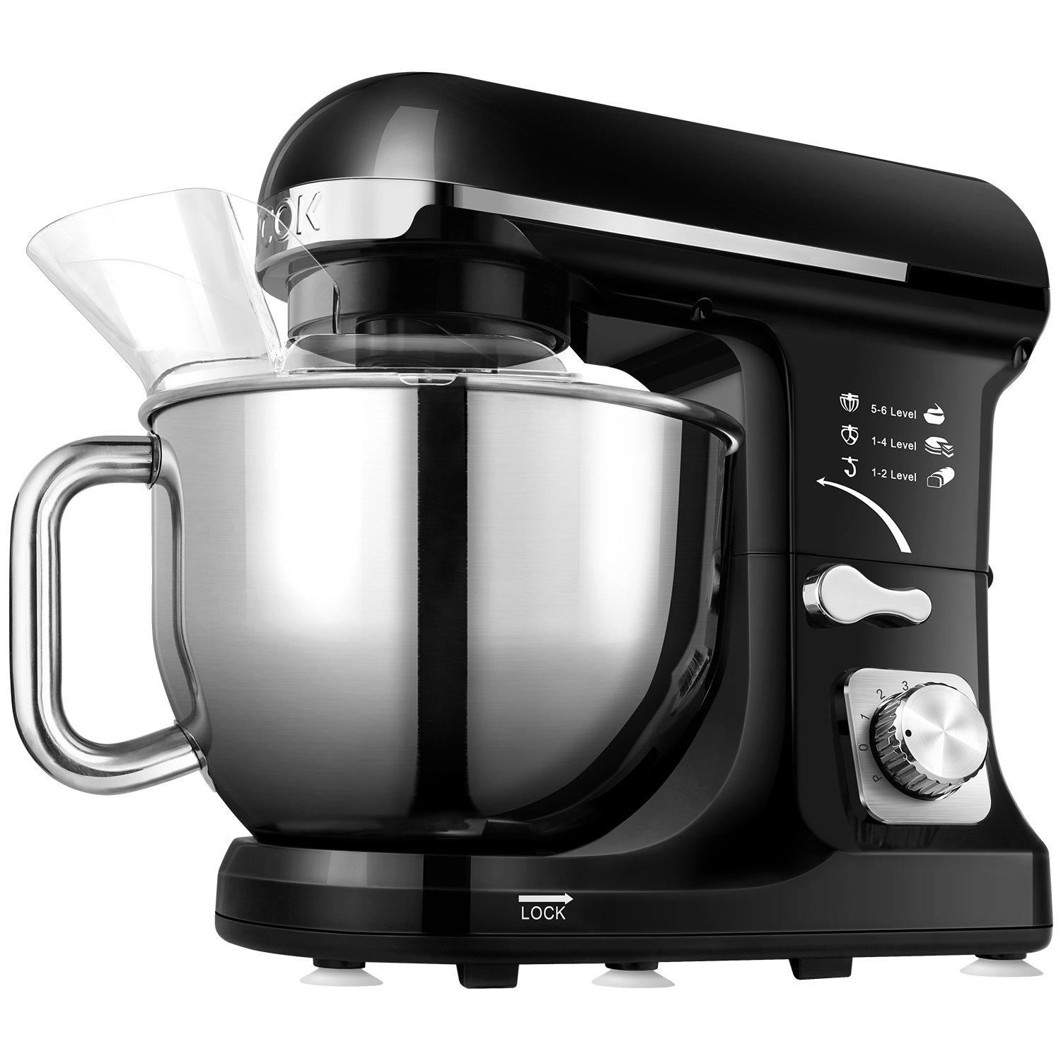 Aicok Stand Mixer, Food Mixer, Kitchen Electric Mixer with Double Dough