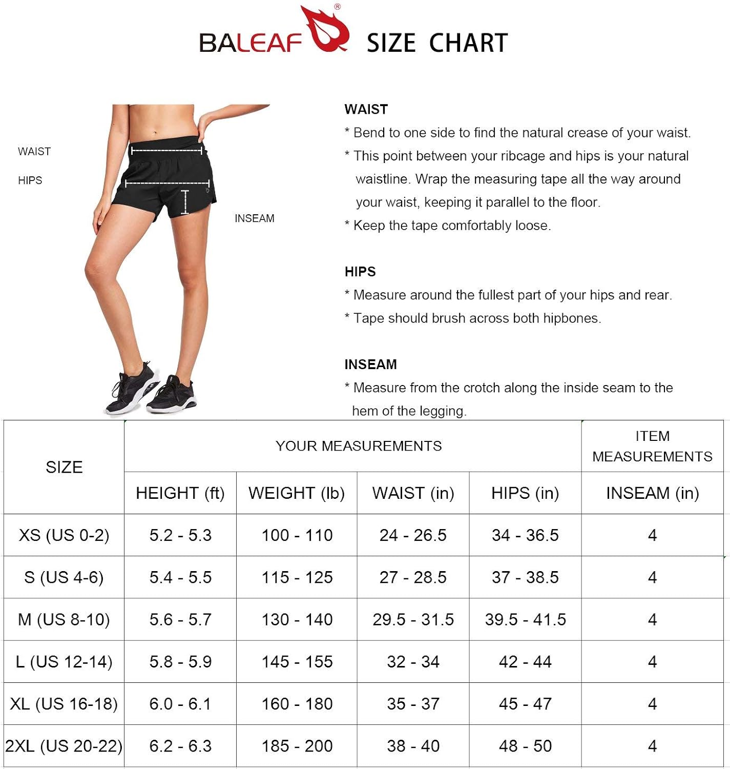 BALEAF Women's 4 Inches High Waisted Athletic Lined Running Shorts Back Zipper Pocket Dri-Fit Workout Gym Sportswear: Clothing