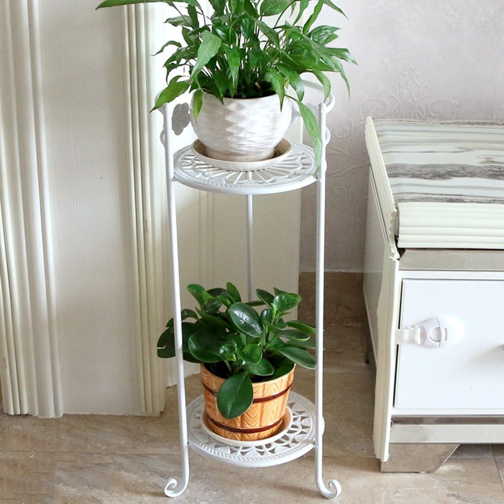 LRW Einfacher Eisen-Kunst-Blumen-Zahnstangen-mehrschichtiger Boden