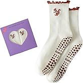 Sumrising Sok Pilates Grip Socks for Women,Non-Slip Yoga Socks,Ruffle Cute Barre Athletic Crew Grippy Sock Workout Hospital