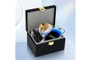 Shmian Faraday Box for Car Keys-Premium Anti-Hacking Case Blocker Car Key Protector for Cars, Phones, and More - Signal Blocking Faraday Cage Protector, Holds up to 6 Keys
