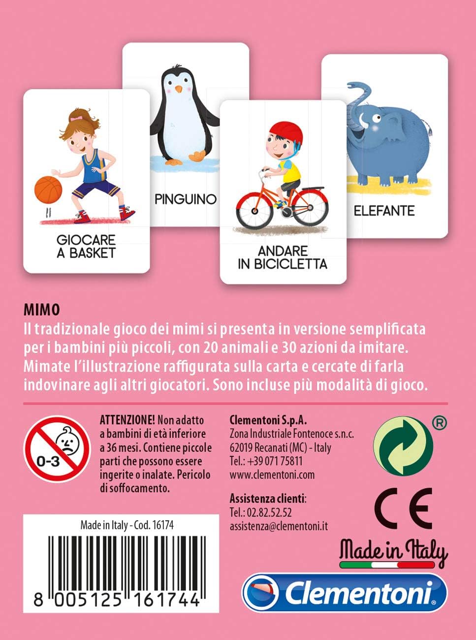 Sapientino Mimo Carte Da Gioco Per Bambini Multicolore Amazon It Giochi E Giocattoli