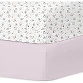 Little Grape Land Crib Sheets 2 Pack for Boys and Girls, Baby Neutral Crib Fitted Sheets for Standard Crib & Toddler Mattress, Super Soft Breathable Fitted Crib Sheet Set, Flying Cow