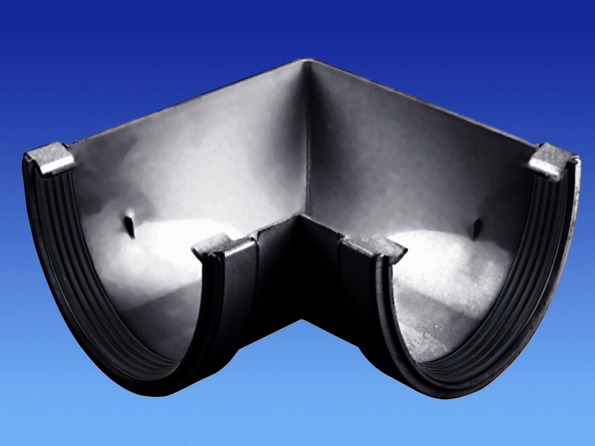 OSMA Black 113mm Angle 90 Degree for DeepLine 4.5:2.5 Gutter System 9T903b