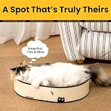 Conlun Oval Cat Scratching Board 2 in 1 Scratch Sofa Bed Natural Cardboard view 6