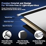 INMOZATA 84" Pull Down Projector Screen 4:3 HD Matte White for Home & Office view 3