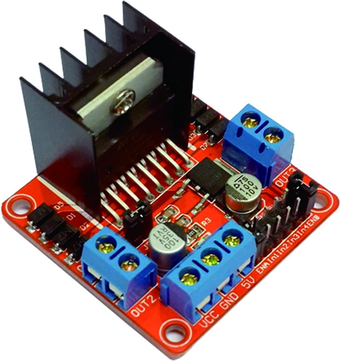 Motor Driver Board Arduino,TTTK L298N Motor Drive Controller Board DC Dual H-Bridge Robot Stepper Motor Control & Drives Module for Arduino Smart Car Power UNO MEGA R3 Mega2560 Duemilanove