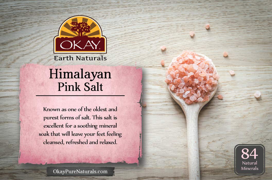 Himalayan Pink Salt with Seaweed Soothing Mineral Soak Leaves Feet Feeling Cleansed, Refreshed and Relaxed No Parabens, No Silicones, No Sulfates For All Skin Types Made In USA 16oz : Beauty
