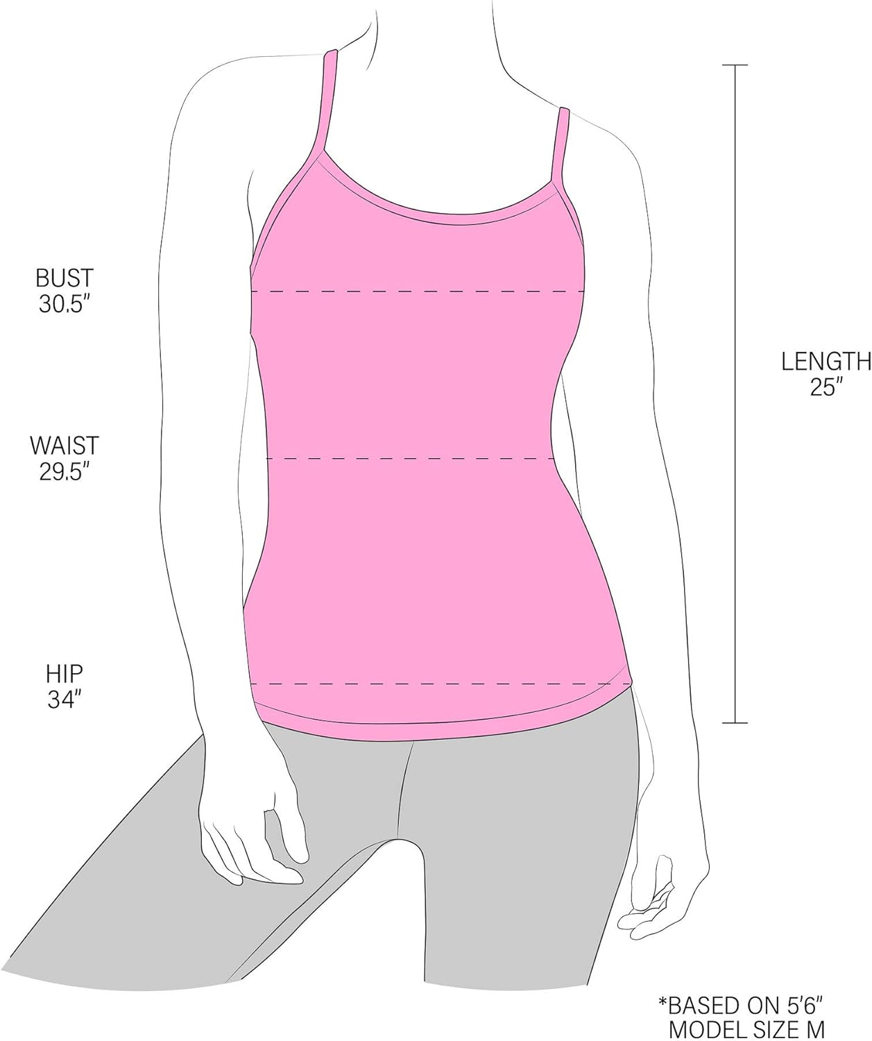 Yogalicious Ultra Soft Lightweight Camisole Tank Top with Built-in Support Bra at  Women’s Clothing store