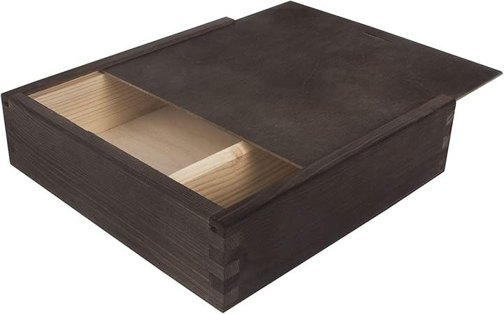 Search Box Caja de Madera con Compartimentos y Tapa Deslizante: Amazon.es: Hogar