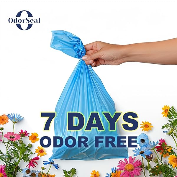 ODORSEAL DOG POOP BAGS FOR DOG WASTE-90 BAGS, 100% SMELL PROOF