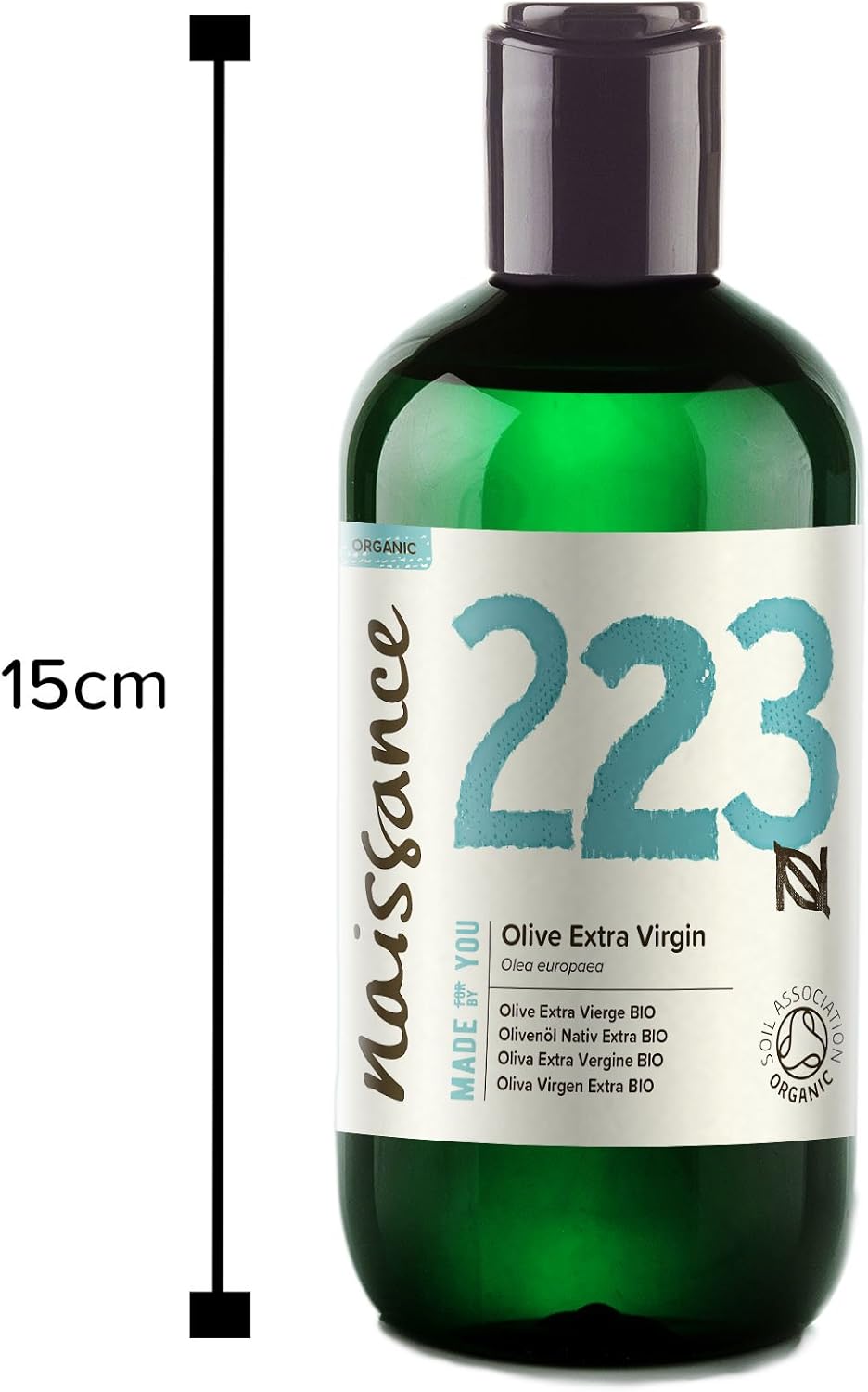 Naissance Organic Extra Virgin Olive Oil (No. 223) 225ml, Pure, Natural, for Skincare Haircare and a Massage Oil Base, Face - Image 4