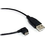 StarTech.com 6 ft. (1.8 m) Right Angle Micro USB Cable - USB 2.0 A to Right Angle Micro B - Black - Micro USB Cable (UUSBHAUB