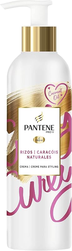 Pantene Pro-V Nutritivo & Creme Termoprotetor Motion Curl Styling com Óleo de Coco, 235 ml