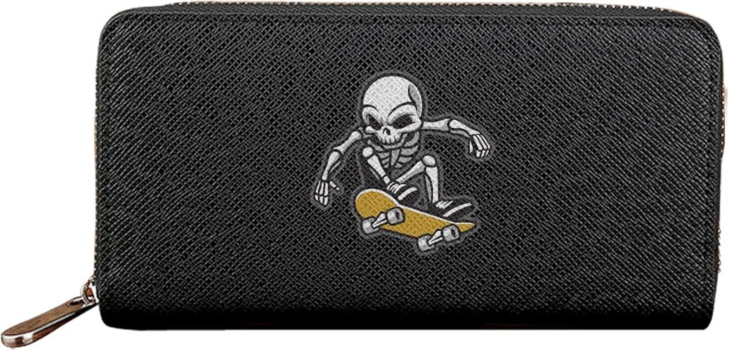 Amazon ハロウィンどくろ骨 財布 長財布 メンズ財布 レディース財布 おしゃれ ジッパー コインケース 大容量 小銭入れ ファッション小物 Not 財布