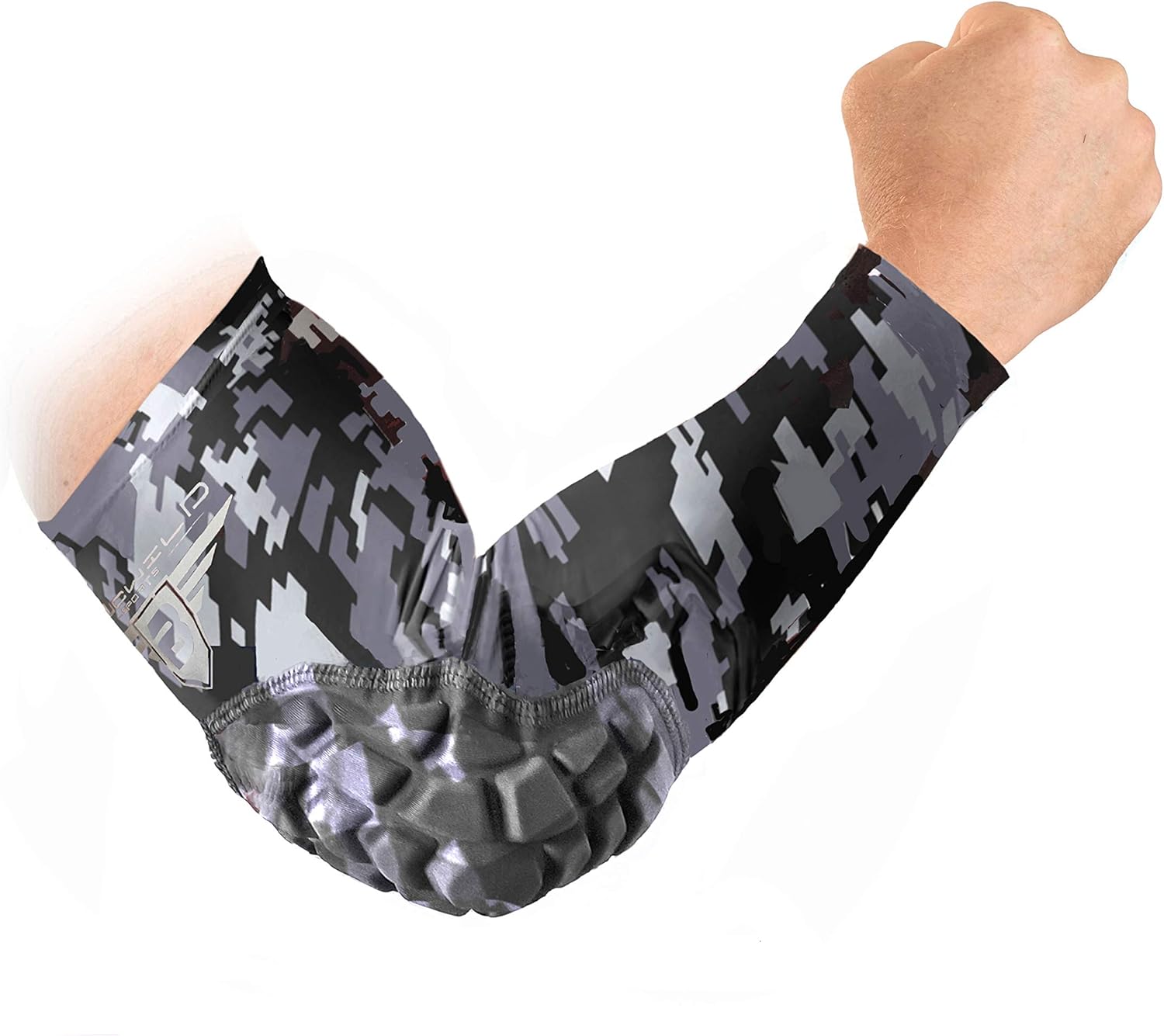 Bucwild Sports Padded Elbow Arm Sleeves for Basketball Football Volleyball Youth & Adult Size Pads (1 Pair) : Clothing
