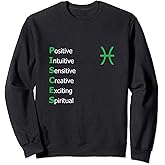 Pisces Personality Astrology Zodiac Sign Horoscope Design Sweatshirt