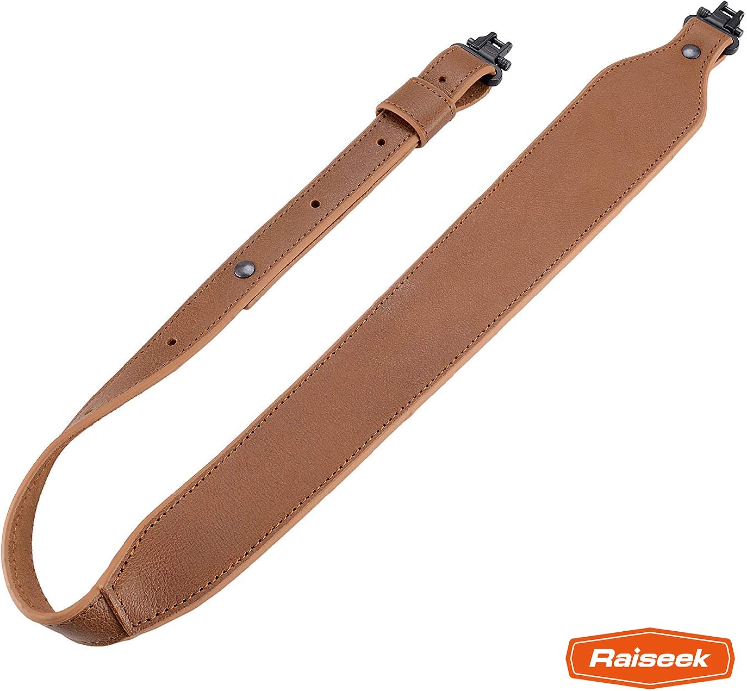 Raiseek Rifle Sling Buffalo Hide Leather Sling with Swivels, Durable Gun Strap, Metal Hardware 1" Wide : Sports & Outdoors