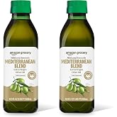Amazon Fresh, Mediterranean Extra Virgin Olive Oil, 16.9 Fl Oz (Pack of 2)