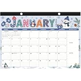 2026-2027 Desk Calendar Wall Calendars, Large 17" x 12", November 2026 - December 2027 Monthly Planner Desktop, 14 Months Planning Organizing for Home, School, Office, Holiday, Background Doodle Letter
