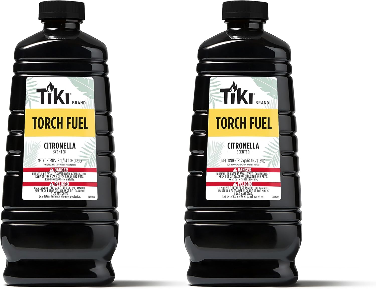 Oil Lamps & Accessories - TIKI Brand Easy Pour Torch Fuel for Outdoors, Citronella Scented - 64 oz, 1216153 Black (Pack of 2)