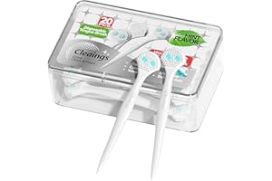 cleaings® 20Pcs Mini Disposable Tongue Brushes with Cleaning Paste Beads and Toothpick, Tongue Cleaners, Reduce Bad Breath, Tongue Scraper-Mint Flavor (Pack of 1)