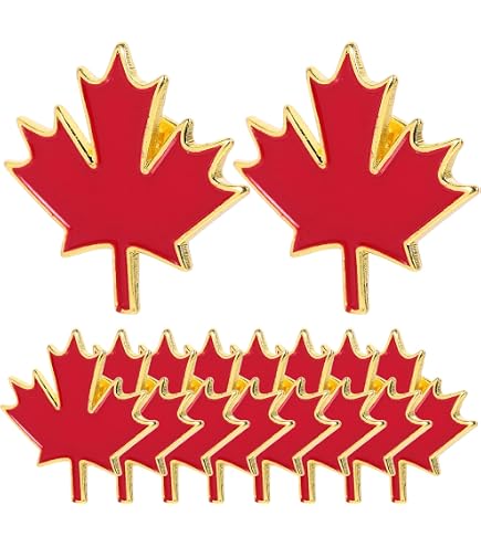 Broche Ancienne Feuille D'érable En Bakélite Beige - Symbole Canada Liberté - État Impeccable
