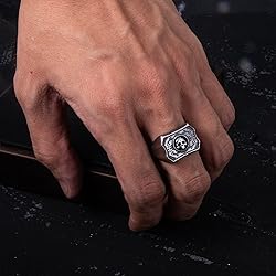 ELFASIO Vintage Ring Stainless Steel Gothic Skull